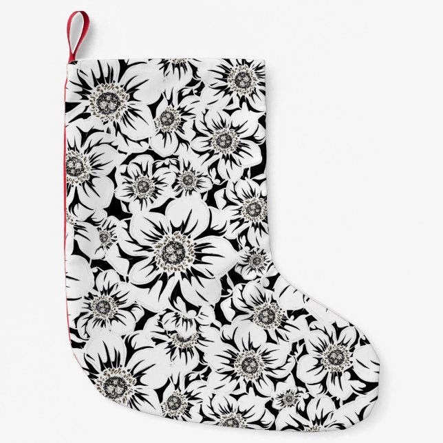 Mandala-Blume 6 Kleiner Weihnachtsstrumpf (Vorderseite)