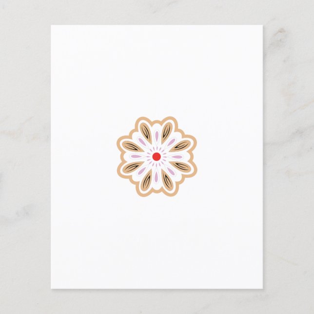 Mandala Blume Art Print | Boho Decor Flyer (Vorne)