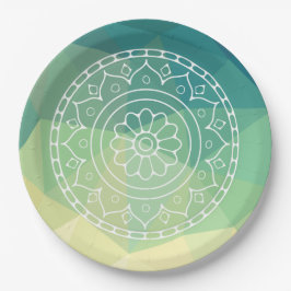 Mandala Blume Boho Inspiration Pappteller