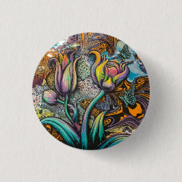 Mandala Blume Button