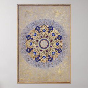 Mandala Blume Design Poster