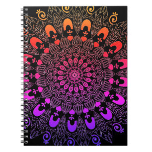Mandala Blume Design Sketch Art Notizblock