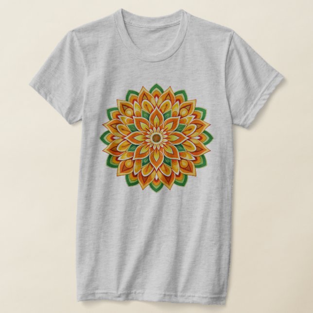 Mandala / Blume Design T-Shirt (Ablage )