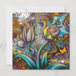 Mandala Blume Einladung