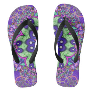 Mandala Blume Flip Flops