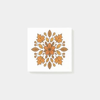 Mandala Blume Herbst Post-it Klebezettel