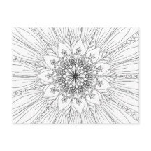 Mandala-Blume mit Blumenmuster