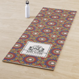 Mandala Blume Monogramm individuelle Name Buchstab Yogamatte