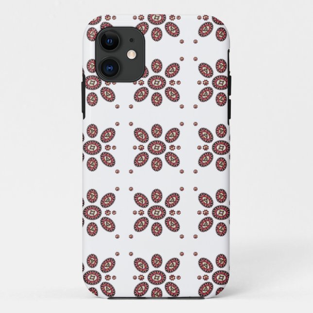 Mandala Blume Pattern Case-Mate iPhone Hülle (Rückseite)