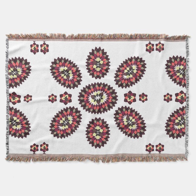 Mandala Blume Pattern Decke (Vorderseite)