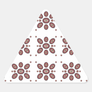 Mandala Blume Pattern Dreieckiger Aufkleber