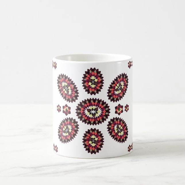 Mandala Blume Pattern Kaffeetasse (Mittel)