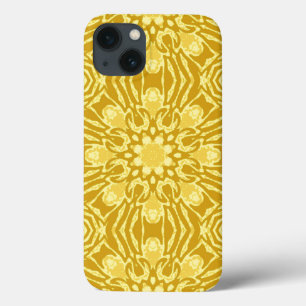 Mandala Blume Pattern - Senf Gold und Gelb Case-Mate iPhone Hülle