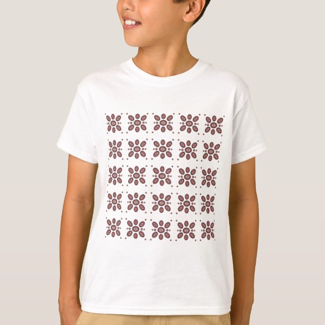 Mandala Blume Pattern T-Shirt (Vorderseite)