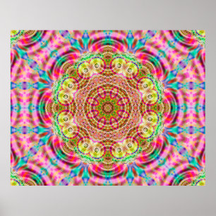 Mandala-Blume Poster