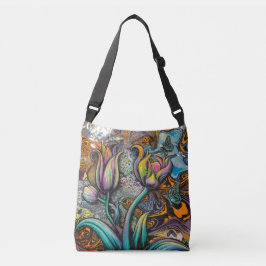Mandala Blume Tragetaschen Mit Langen Trägern