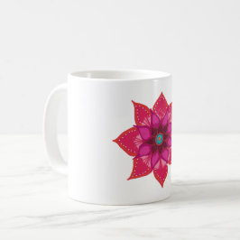 Mandala Blume White 325 Klassische Weiße Tasse