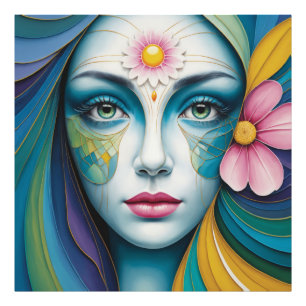 Mandala Blume Women Fotodruck