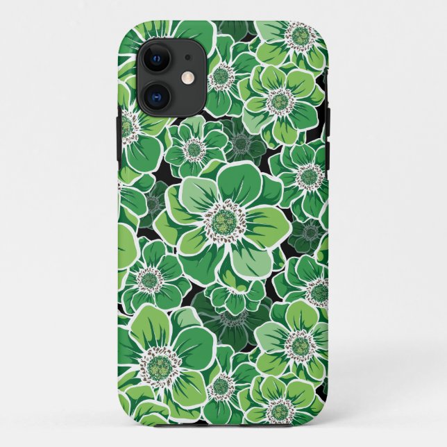 Mandala-Blumen 3 Case-Mate iPhone Hülle (Rückseite)