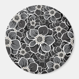 Mandala-Blumen 5 Magnet
