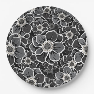 Mandala-Blumen 5 Pappteller