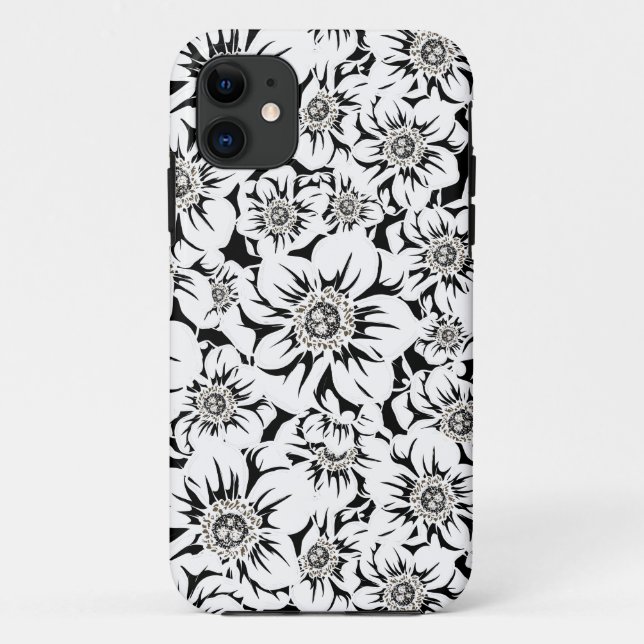 Mandala-Blumen 6 Case-Mate iPhone Hülle (Rückseite)
