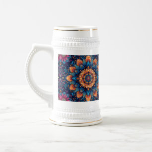 Mandala-Blumen-Digital-Art-Stil-23907. Bierglas