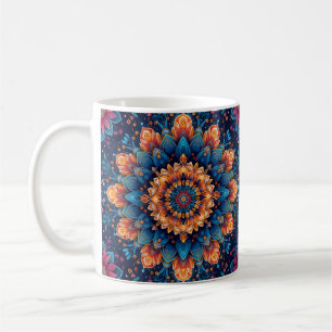 Mandala-Blumen-Digital-Art-Stil-23907. Kaffeetasse