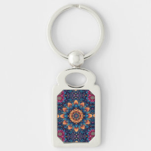 Mandala-Blumen-Digital-Art-Stil-23907. Schlüsselanhänger