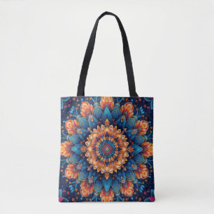 Mandala-Blumen-Digitalkunst-Stil-23907 Tasche