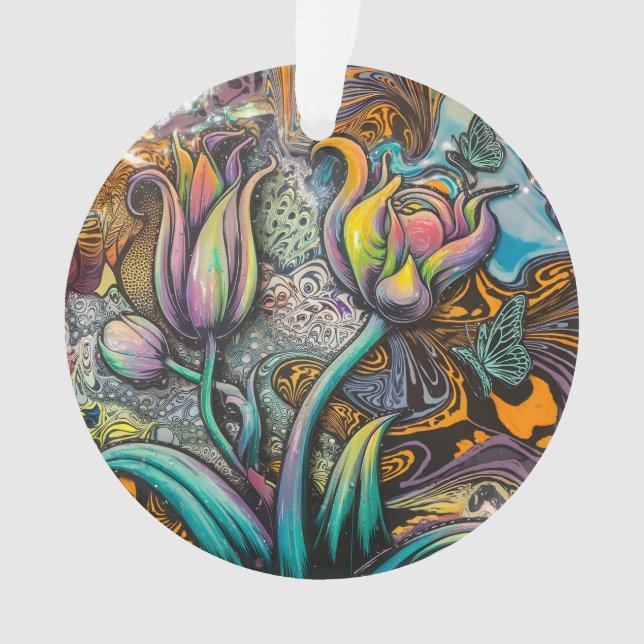 Mandala-Blumen Ornament (Vorderseite)