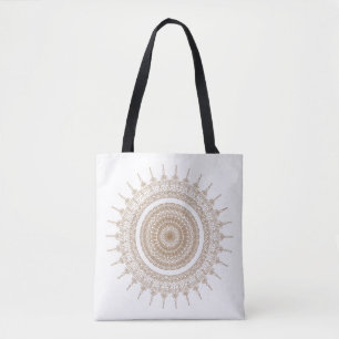 Mandala Bohemisch White Boho Tasche