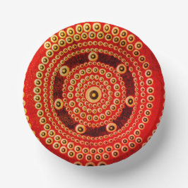 Mandala Bowl, 7" Papierschale Pappteller