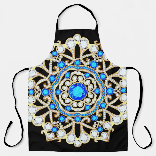 Mandala Brooch Schmuck, Design Element. Tribal eth Schürze (Vorderseite)