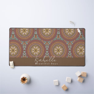 Mandala Brown Schreibtischunterlage