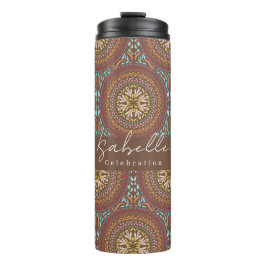 Mandala Brown Thermosbecher