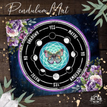 Mandala Butterfly Lila florales psychisches Pendul