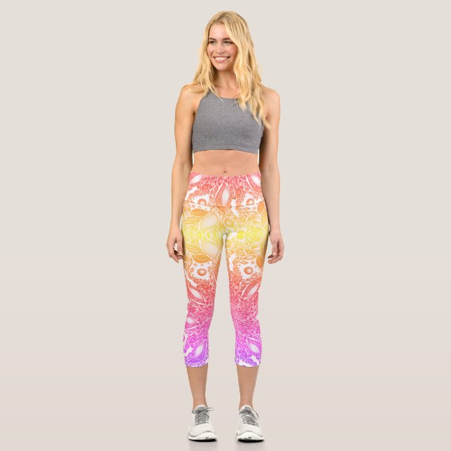 Mandala Capri Leggings (Vorderseite)
