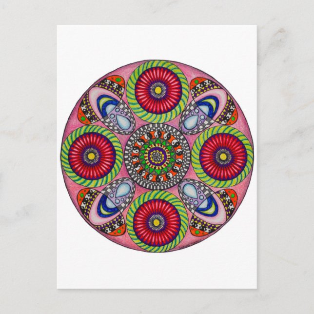Mandala Cards Postkarte (Vorderseite)