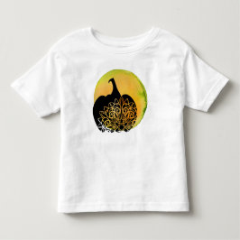 Mandala Carved Pumpkin mit Autumn Moon Kleinkind T-shirt