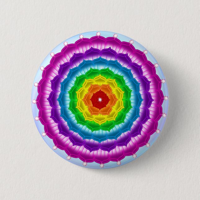 Mandala Chakra Button (Vorderseite)