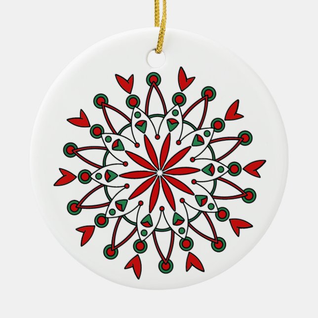 Mandala Christmas Ornament (Vorne)