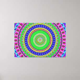 Mandala Circle Art A5 toile étirée