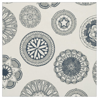 Mandala Cirque-Creme Stoff