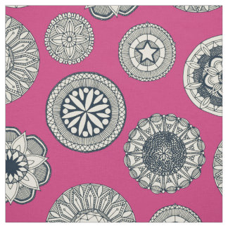 Mandala Cirque-Punkt rosa Stoff