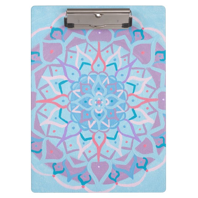 Mandala Clipboard Klemmbrett (Vorderseite)