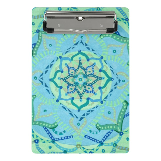 Mandala Clipboard Mini Klemmbrett (Vorderseite)