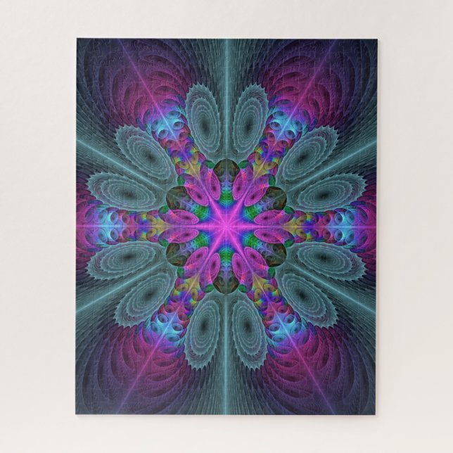 Mandala Colorful Spirituelles Fraktal Kunst, Dicht (Vertikal)