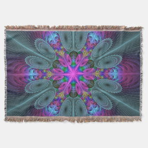 Mandala Colorful Spirituelles Fraktal Kunst, Dicht Decke