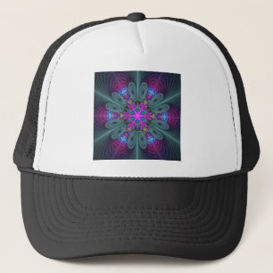 Mandala Colorful Spirituelles Fraktal Kunst, Dicht Truckerkappe